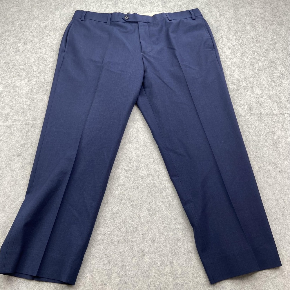 Brooks Brothers Mens 40x32 Blue Regent Fit Wool Dress Pants (Measures 38x25)